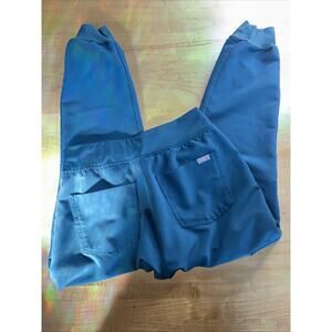 Figs Women’s Small Petite SP blue green Zamora Jogger Scrub Pant Bottoms